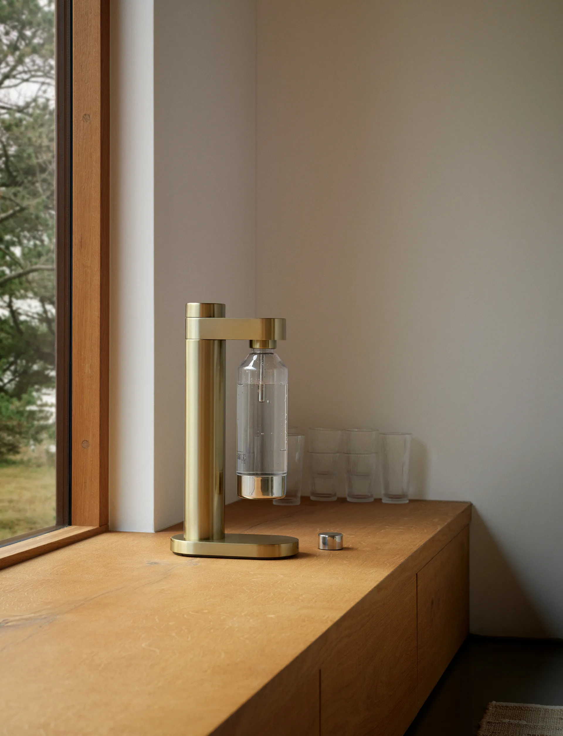 Brus hiilihapotuslaite, Brushed brass Stelton