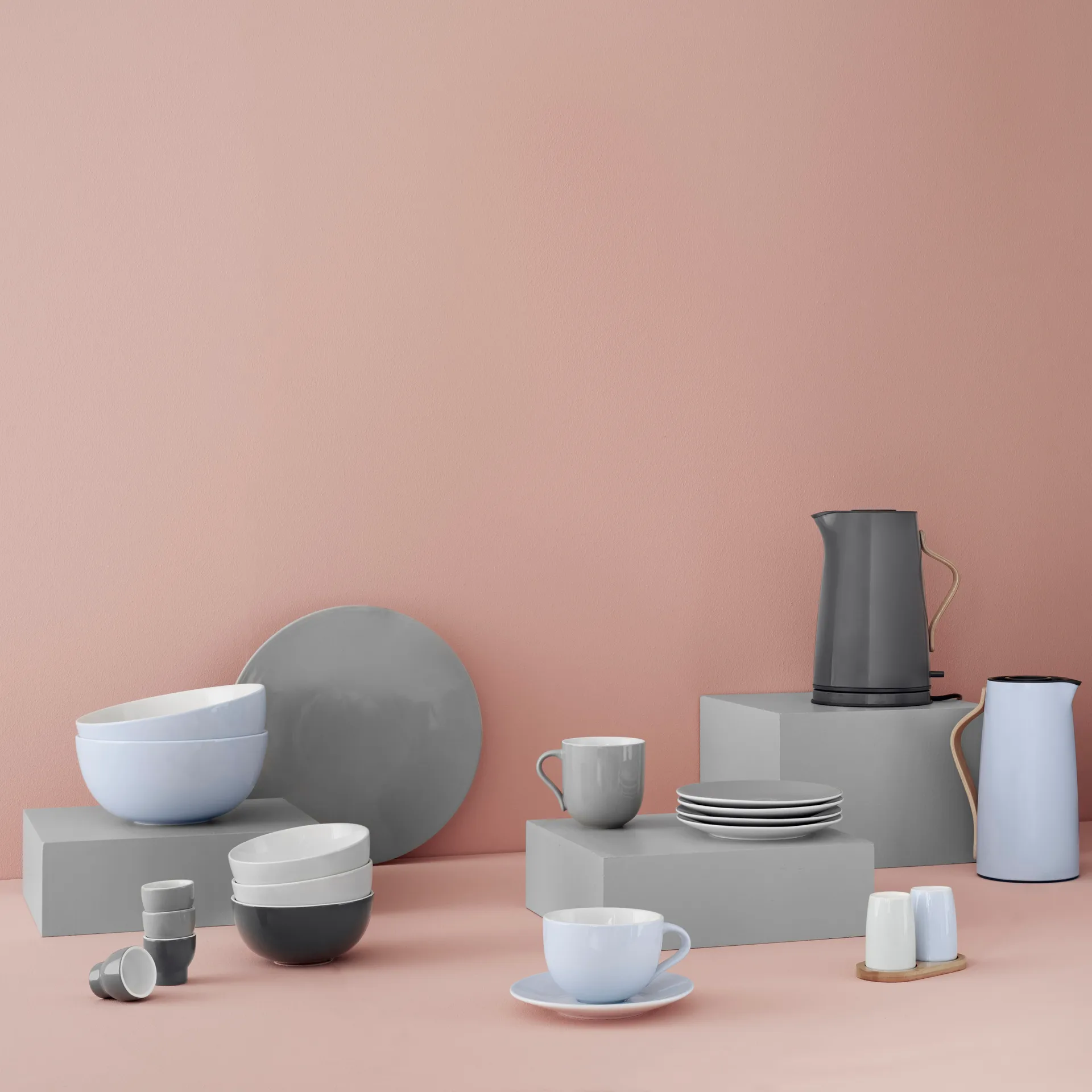 Emma lautanen 2 kpl, harmaa Stelton