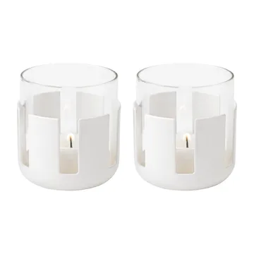 Luna kynttilälyhty 2-pakkaus - Soft white - Stelton