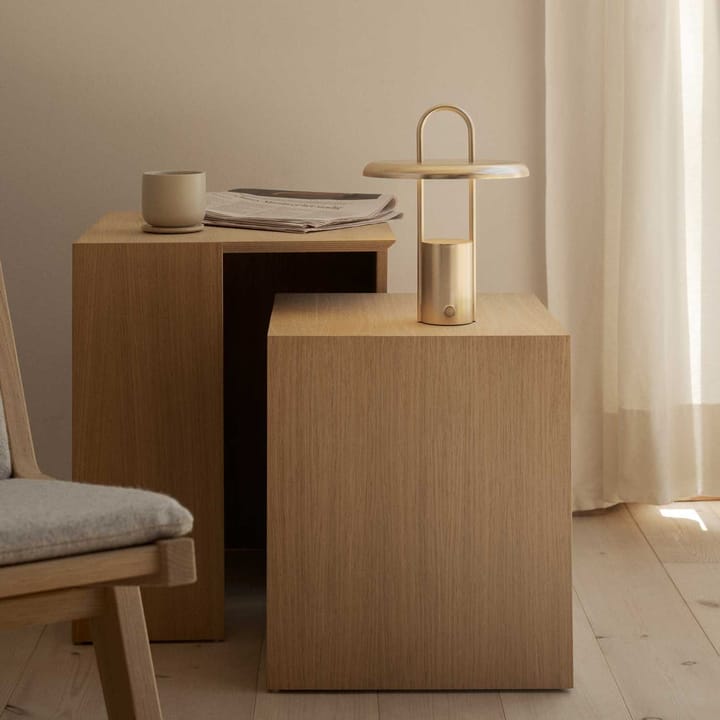 Pier LED-valaisin kannettava 25 cm, Brass Stelton