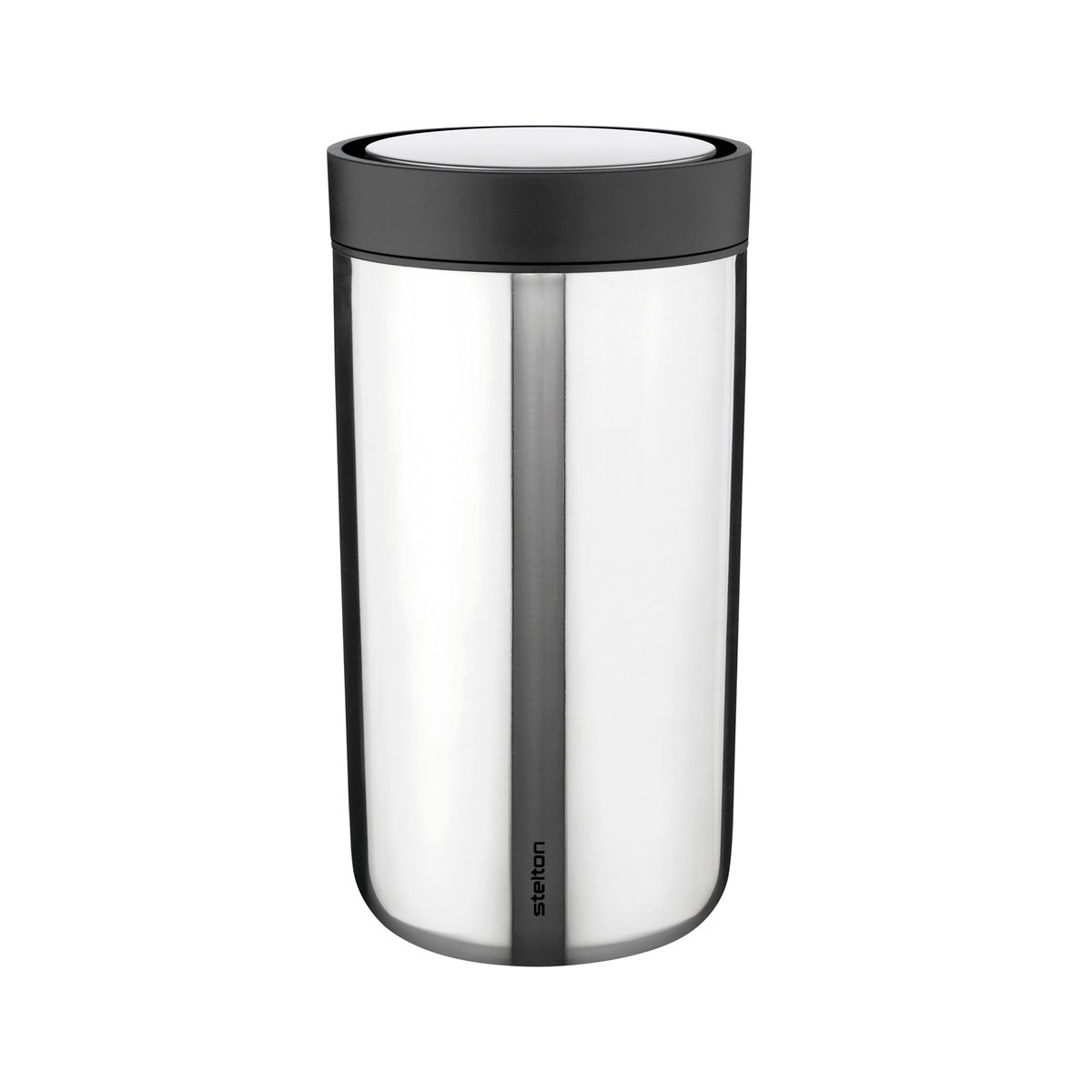 Stelton To Go Click muki 20 cl Steel | Skandinaavinen Sisustus | Termosmukit | Hopeanvärinen