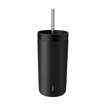 To Go Sip termosmuki pillillä 0,4 L - Soft black - Stelton