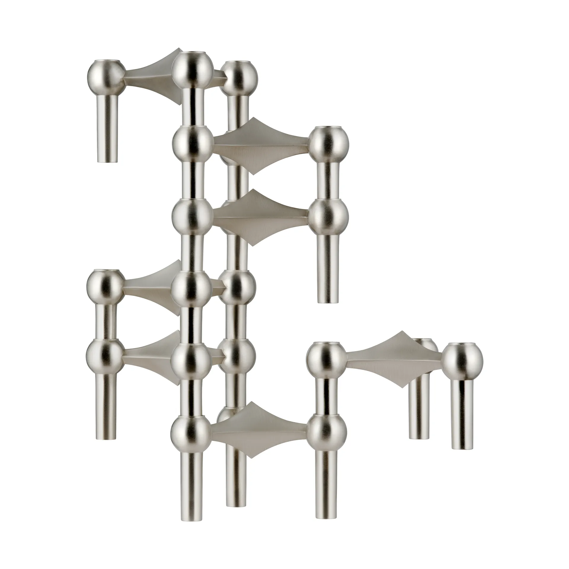 Nagel kynttilänjalka, Harjattu kromi STOFF