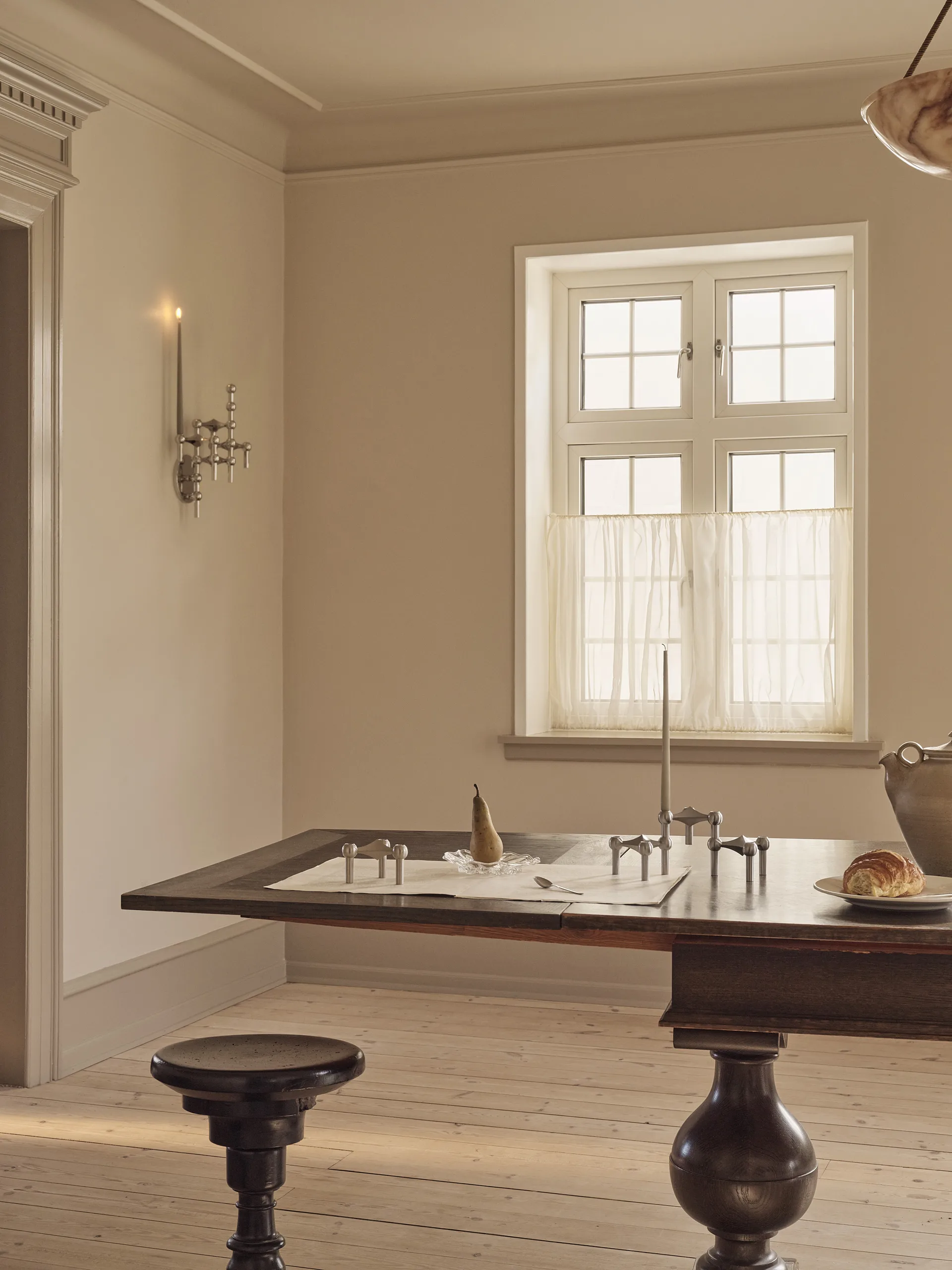 Nagel kynttilänjalka, Harjattu kromi STOFF