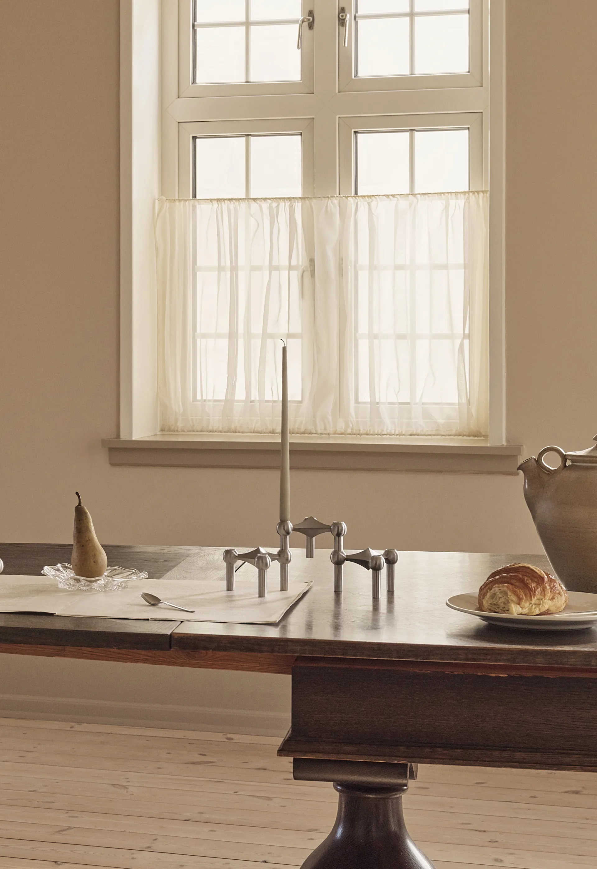 Nagel kynttilänjalka, Harjattu kromi STOFF