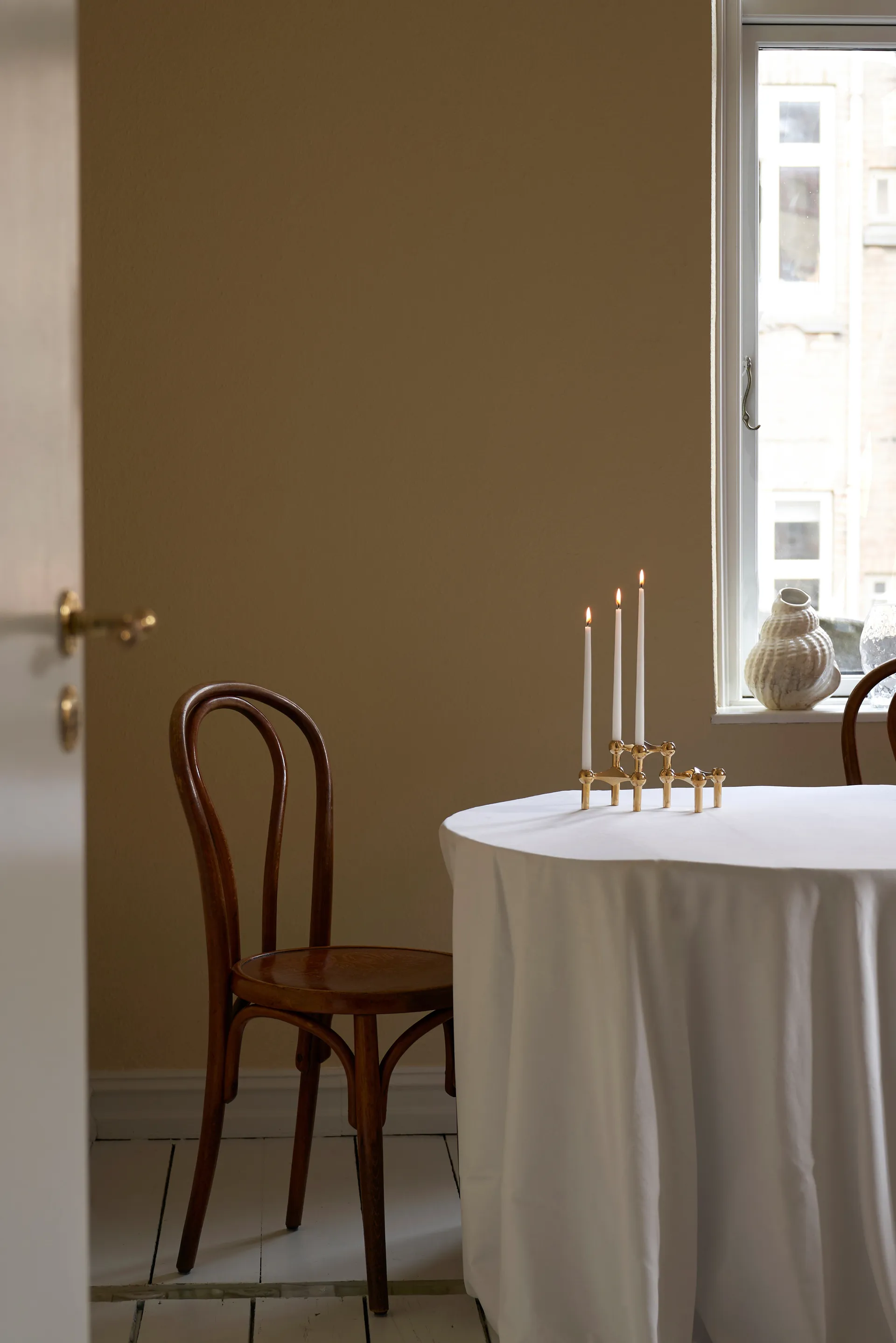 Nagel kynttilänjalka, messinki STOFF