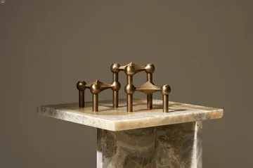 Nagel kynttilänjalka - Bronzed brass - STOFF Nagel