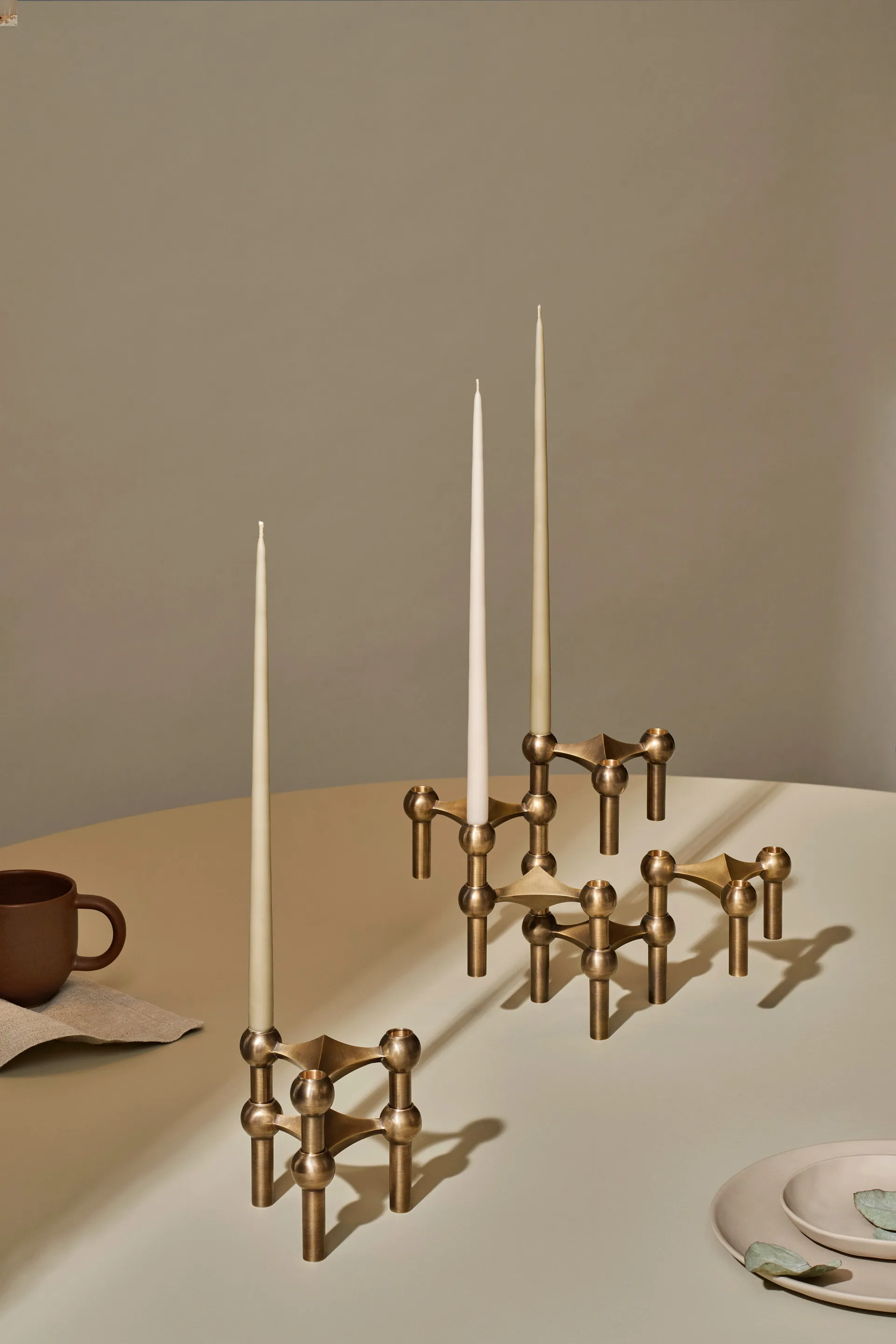 Nagel kynttilänjalka, Bronzed brass STOFF Nagel