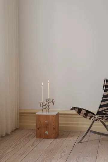 Nagel kynttilänjalka - kromi - STOFF Nagel