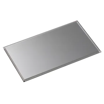 Nagel lasilevy rectangular - Smoked black - STOFF Nagel