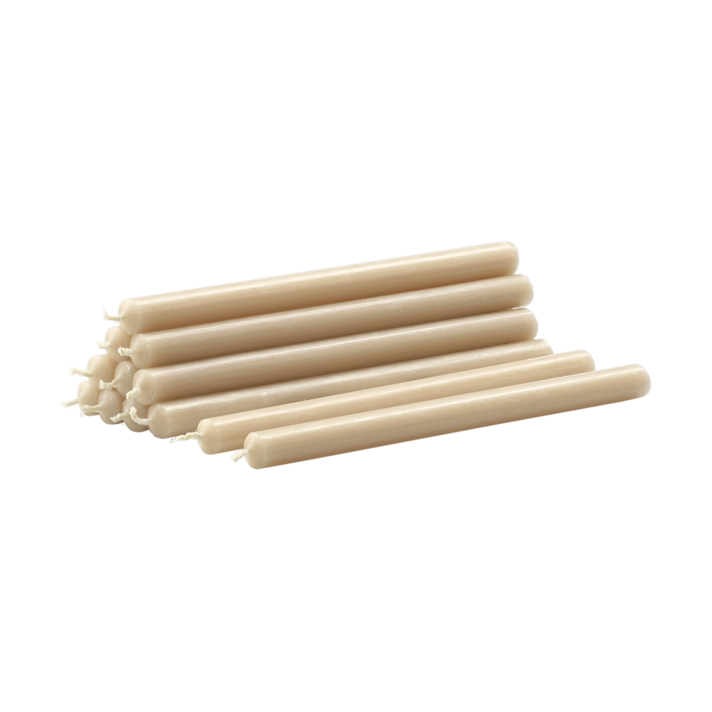 STOFF Nagel parafiinikynttilä 12 kpl Beige | Skandinaavinen Sisustus | Kynttilät | Beige