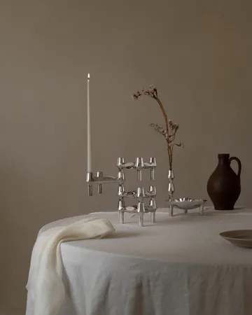 STOFF Nagel BMF -kynttilänjalka 3-pakkaus - Kromi - STOFF Nagel