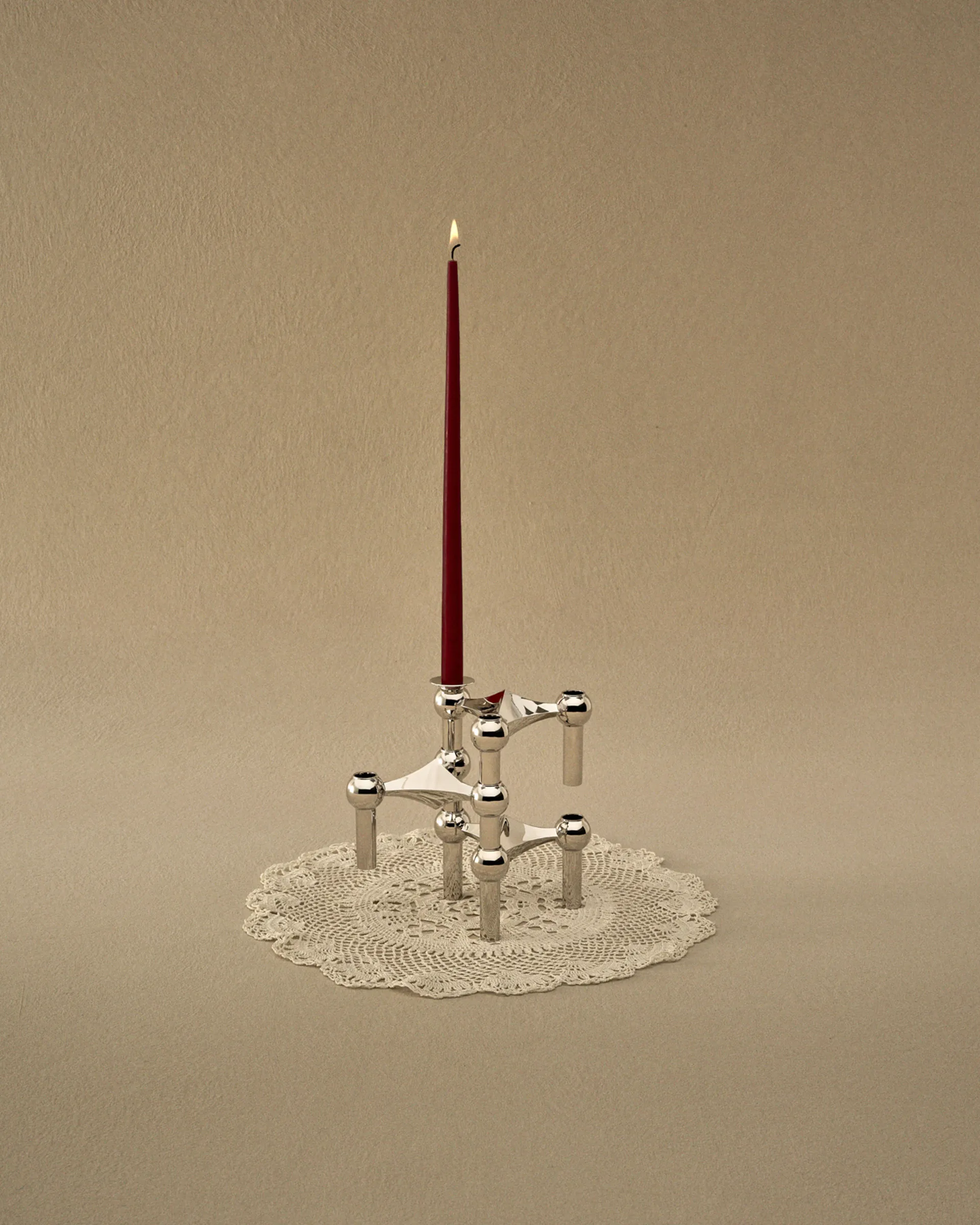 STOFF Nagel kynttilä merkiltä ester & erik 6-pakkaus, Burgundy red STOFF Nagel
