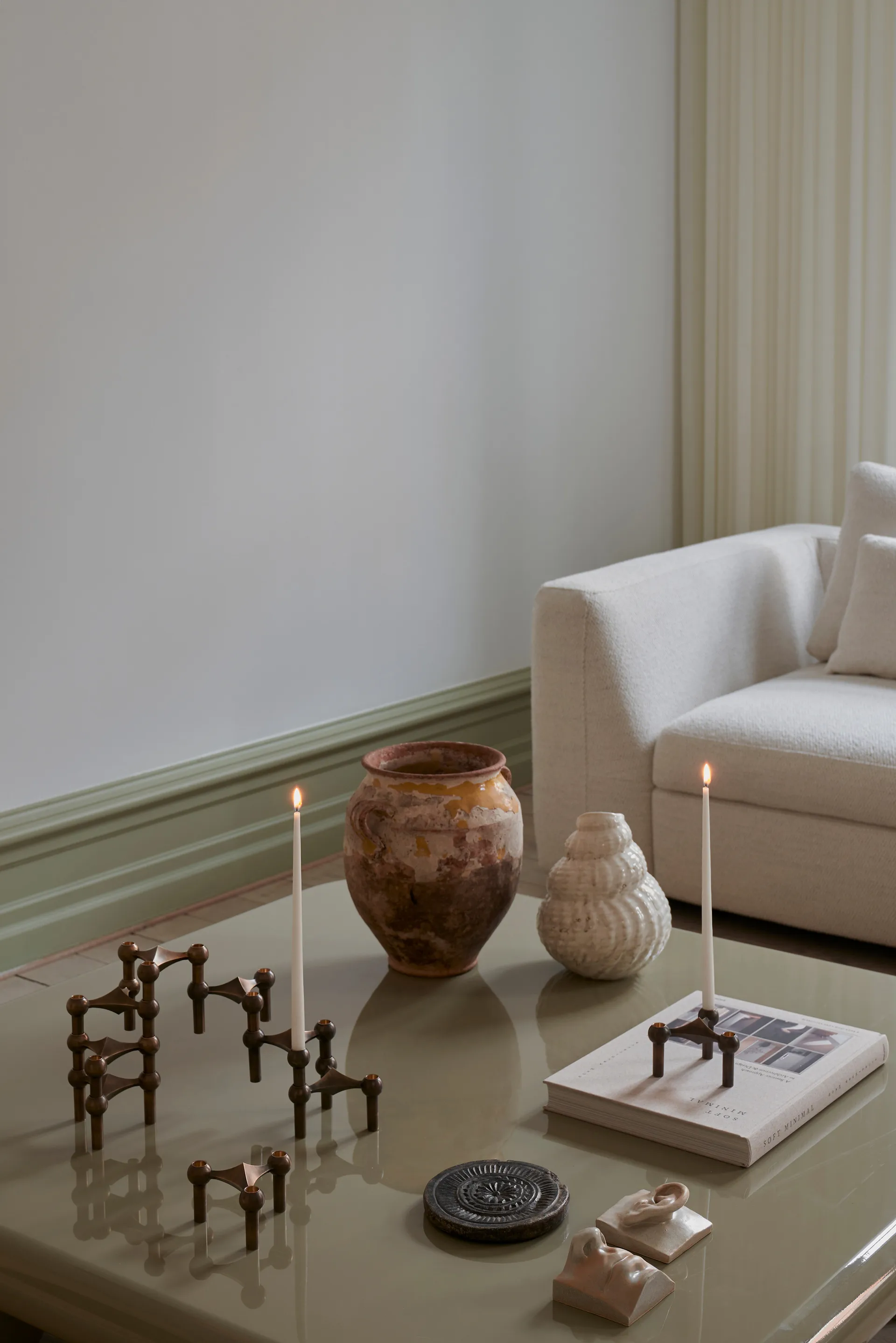 STOFF Nagel kynttilä merkiltä ester & erik 6-pakkaus, Off-white STOFF Nagel