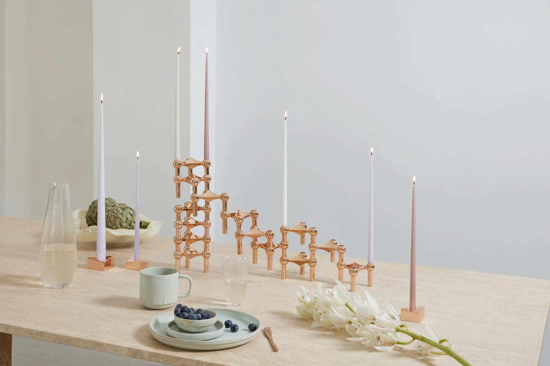 STOFF Nagel kynttilä merkiltä ester & erik 6-pakkaus, Soft rose STOFF Nagel