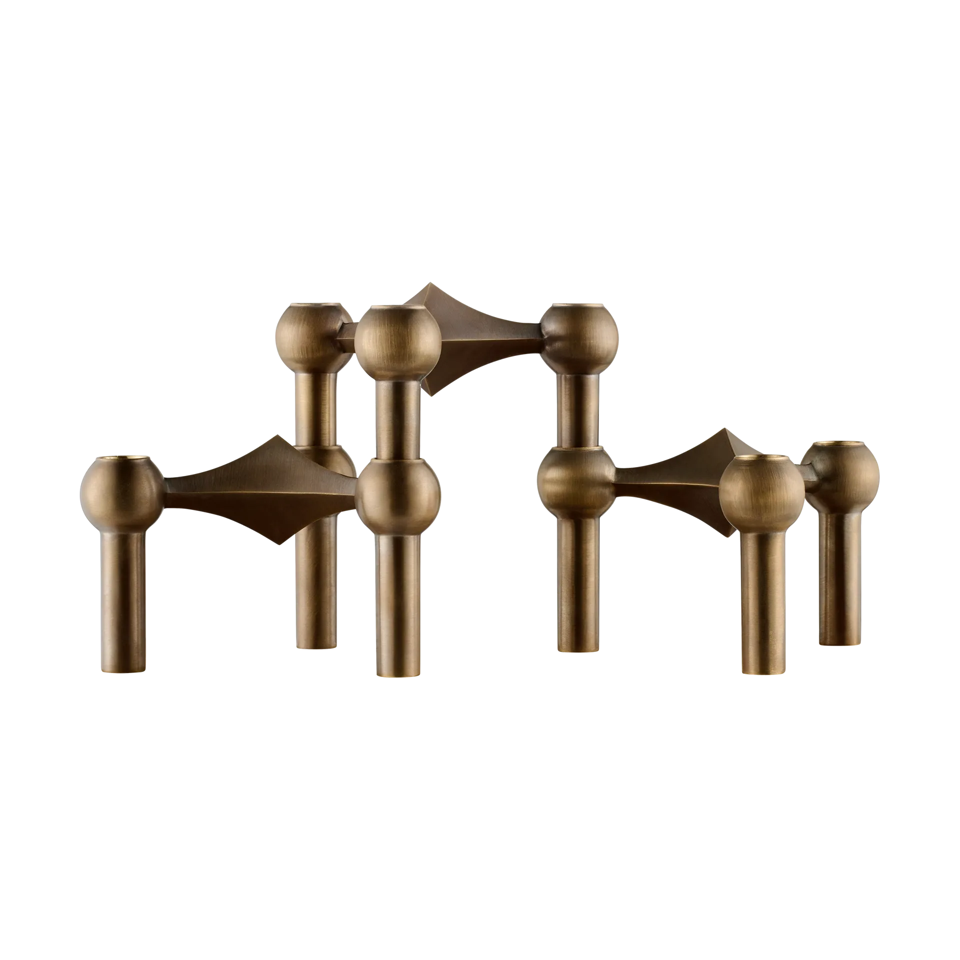 STOFF Nagel kynttilänjalka 3-pakkaus, Bronzed brass STOFF Nagel