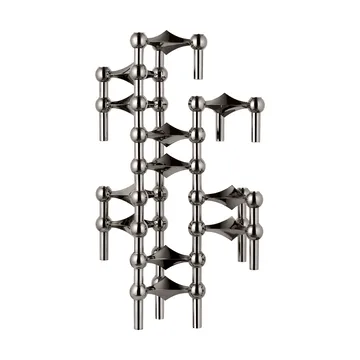 STOFF Nagel kynttilänjalka 3-pakkaus - Musta kromi - STOFF Nagel