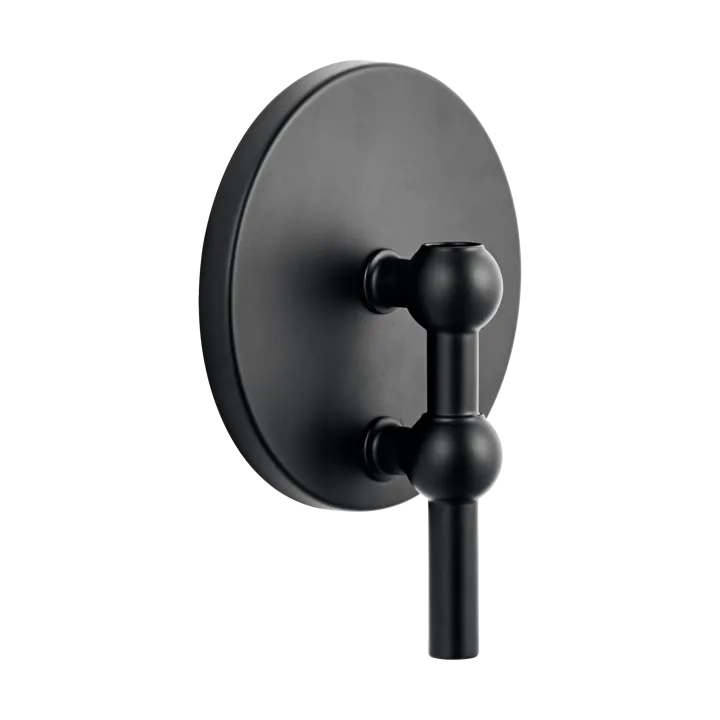 STOFF Nagel kynttilänjalka seinälle - Matta musta - STOFF Nagel