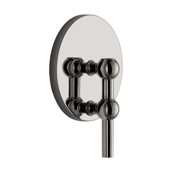 STOFF Nagel kynttilänjalka seinälle - Musta kromi - STOFF Nagel