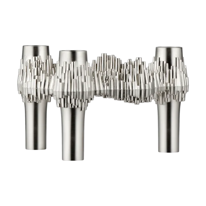 STOFF Nagel Quist kynttilänjalka - Harjattu kromi - STOFF Nagel