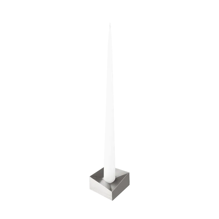 STOFF Nagel reflect -kynttilänjalka large 3,2 cm - Harjattu kromi - STOFF Nagel