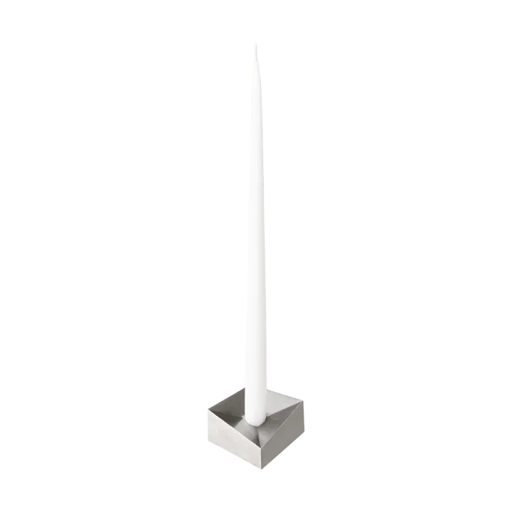 STOFF Nagel reflect -kynttilänjalka small 2,7 cm - Harjattu kromi - STOFF Nagel