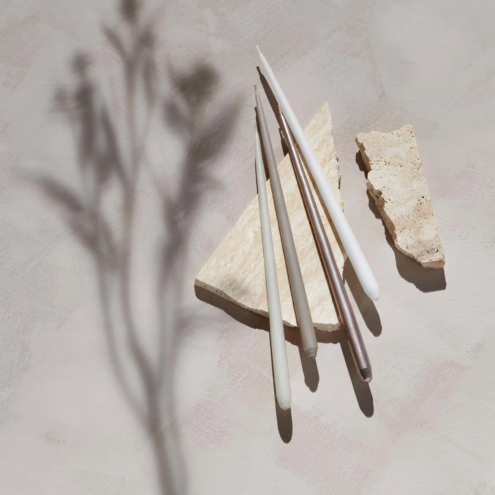 STOFF kynttilä merkiltä ester & erik 6-pakkaus, Champagne STOFF