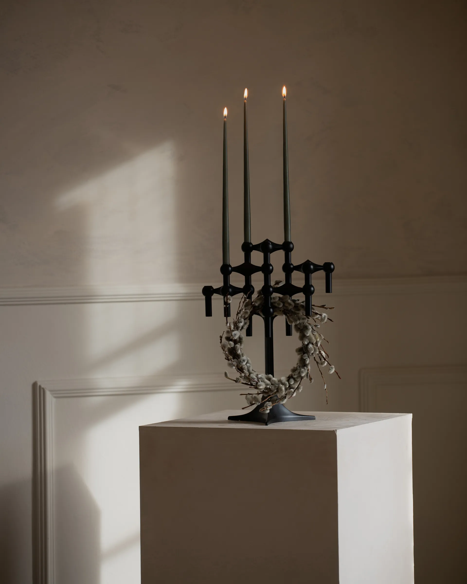 STOFF kynttilä merkiltä ester & erik 6-pakkaus, Dusty green STOFF