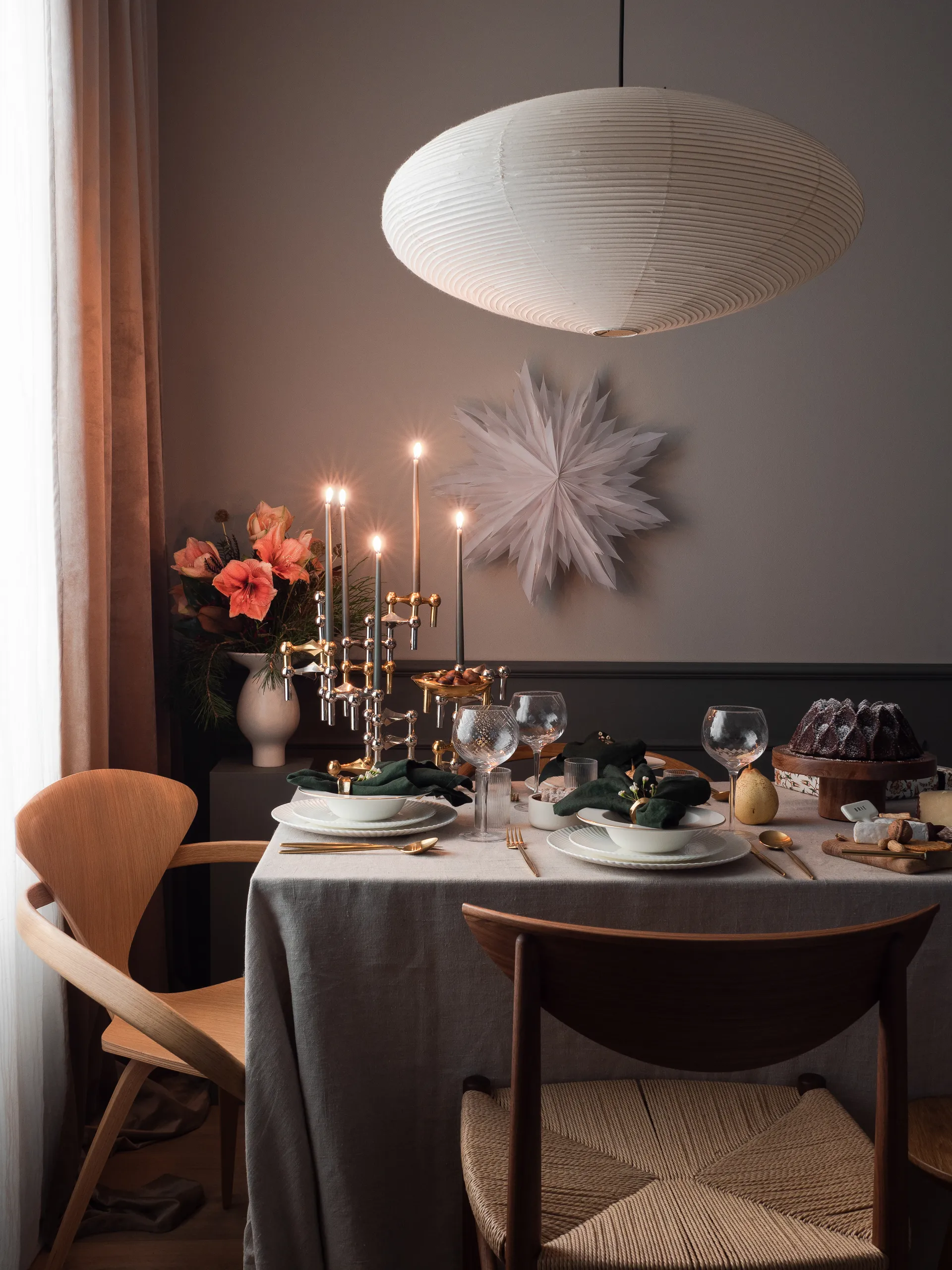 STOFF kynttilä merkiltä ester & erik 6-pakkaus, Dusty green STOFF