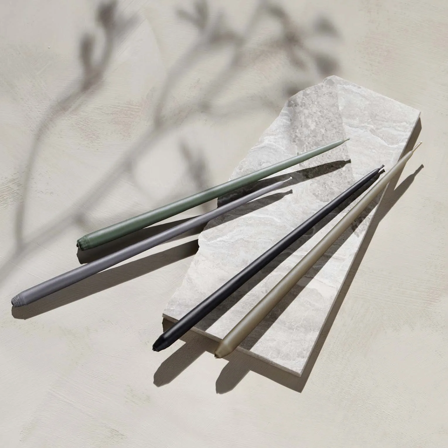 STOFF kynttilä merkiltä ester & erik 6-pakkaus, Taupe STOFF