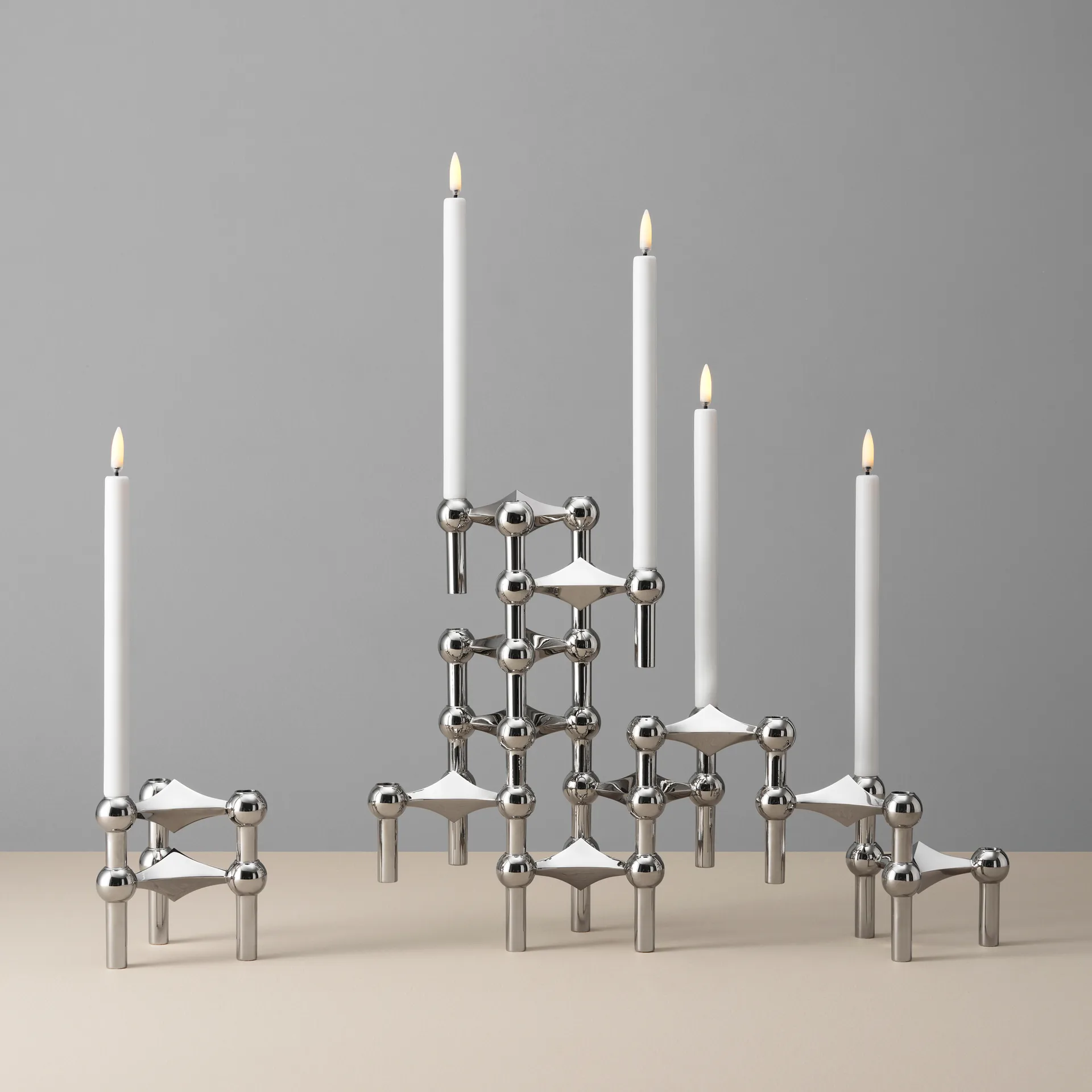 STOFF LED-kynttilä by Uyuni Lighting, 2-pakkaus, Valkoinen STOFF