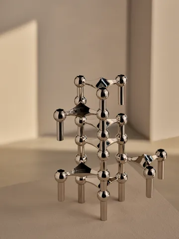 STOFF Nagel kynttilänjalka 2 osaa - Kromi - STOFF