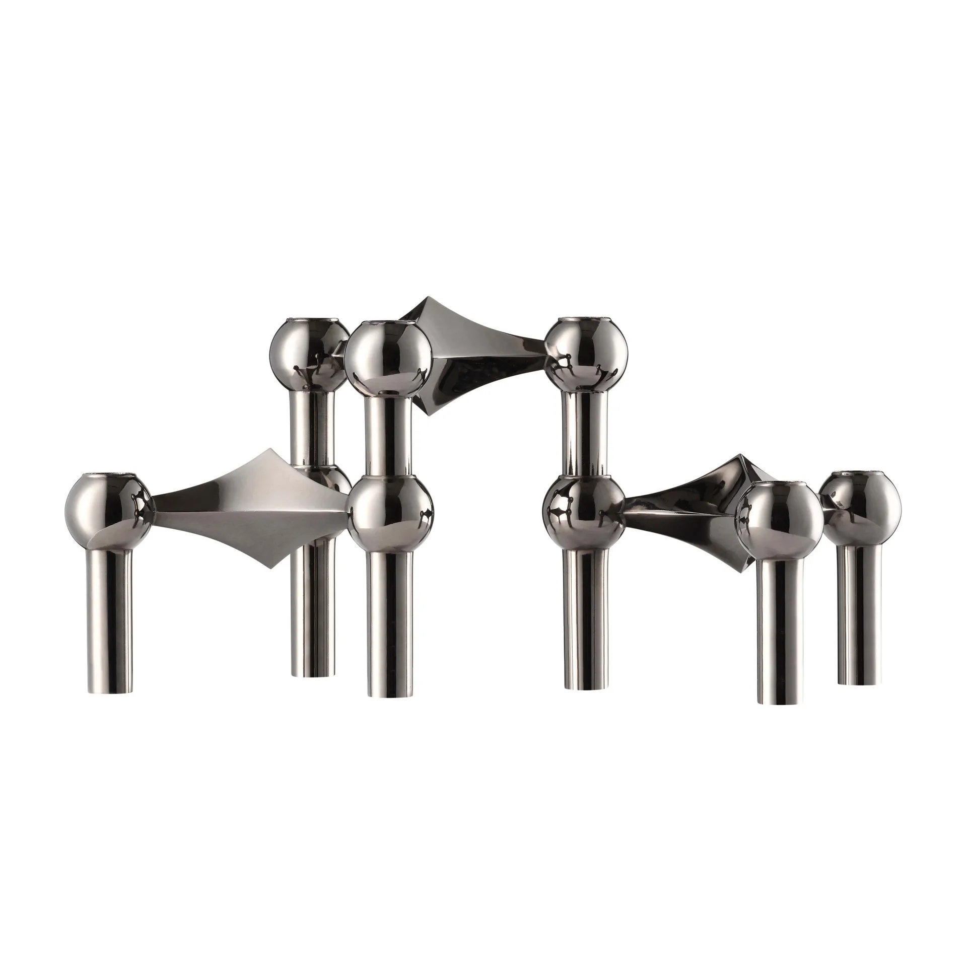 STOFF Nagel kynttilänjalka 3-pakkaus, Musta kromi STOFF