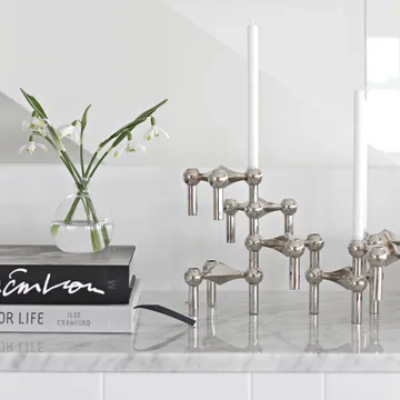 STOFF Nagel kynttilänjalka 6-pakkaus - Kromi - STOFF