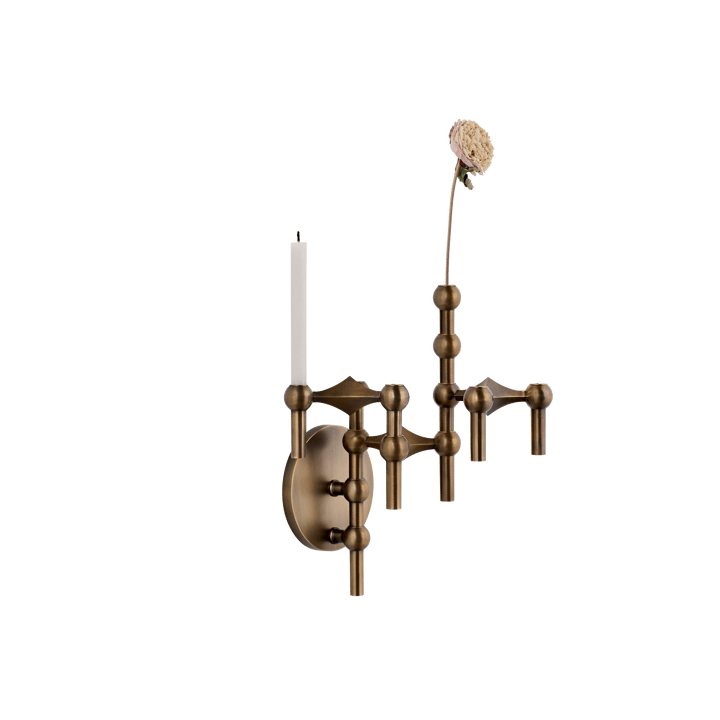 STOFF Nagel kynttilänjalka seinälle, Bronzed brass. STOFF