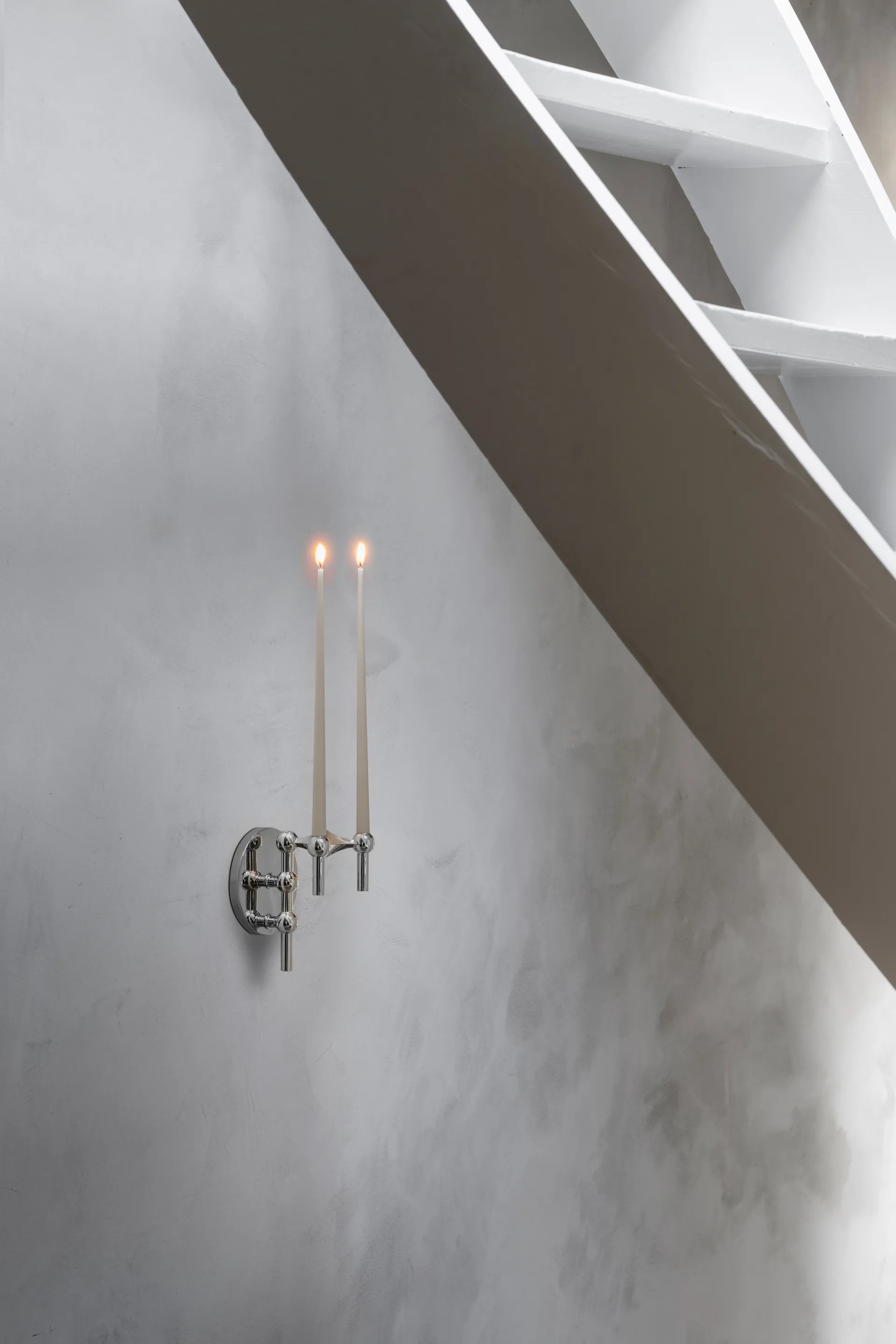 STOFF Nagel kynttilänjalka seinälle, Chrome STOFF