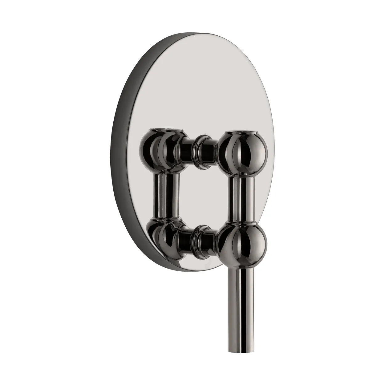 STOFF STOFF Nagel kynttilänjalka seinälle Musta kromi