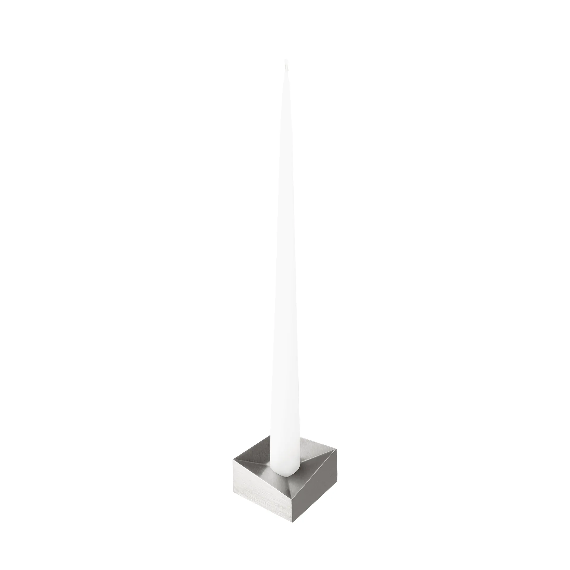 STOFF Nagel reflect -kynttilänjalka large 3,2 cm, Harjattu kromi STOFF