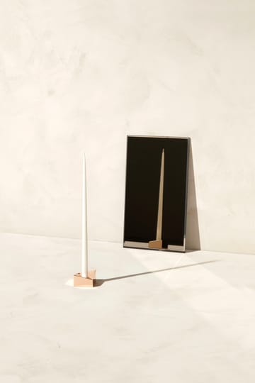 STOFF Nagel reflect -kynttilänjalka small 2,7 cm - Ruusukulta - STOFF
