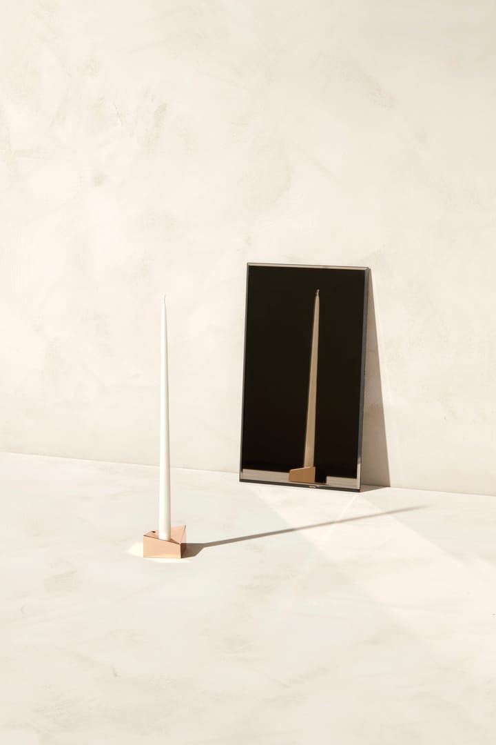 STOFF Nagel reflect -kynttilänjalka small 2,7 cm, Ruusukulta STOFF