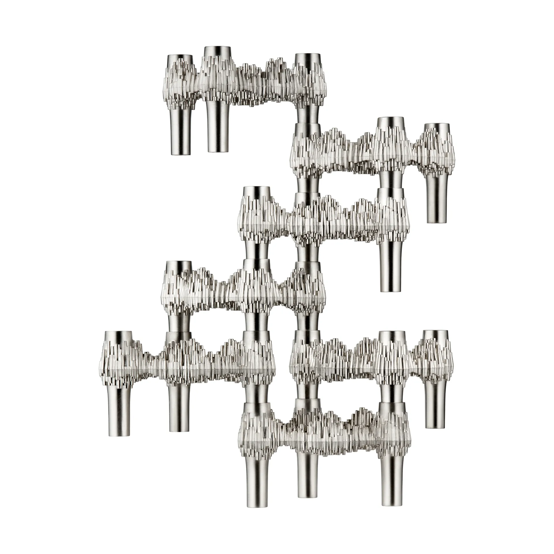 STOFF Quist kynttilänjalka, Harjattu kromi STOFF