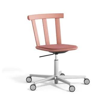 Alt tuoli pyörivä jalusta verhoiltu istuin koivu. - Vidar 4, 633 pink-malva 27 - Stolab
