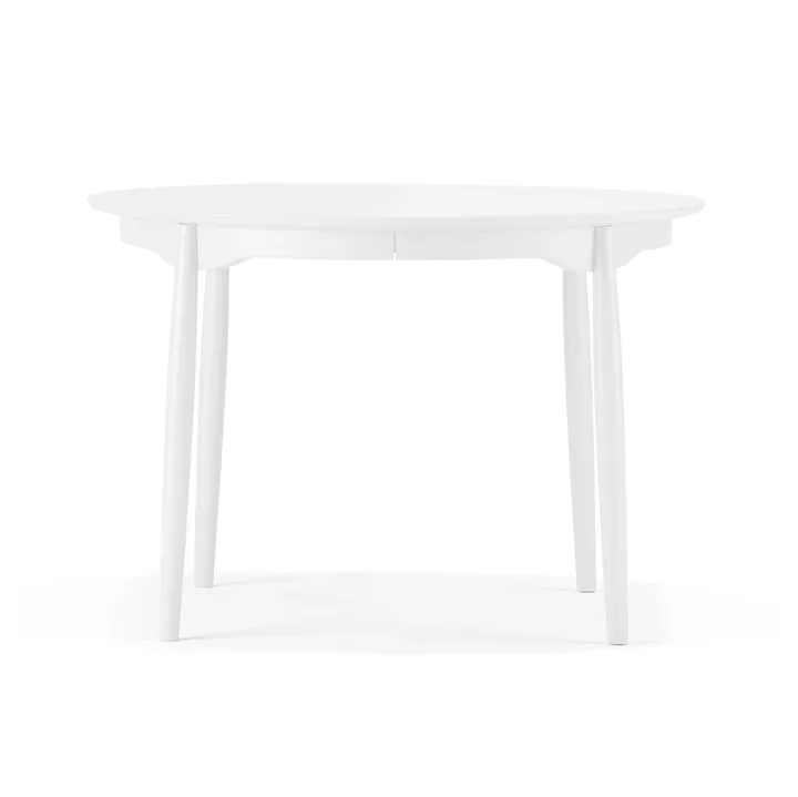 Carl jaettava ruokapöytä - Koivu valkoinen 21, Ø115 cm - Stolab