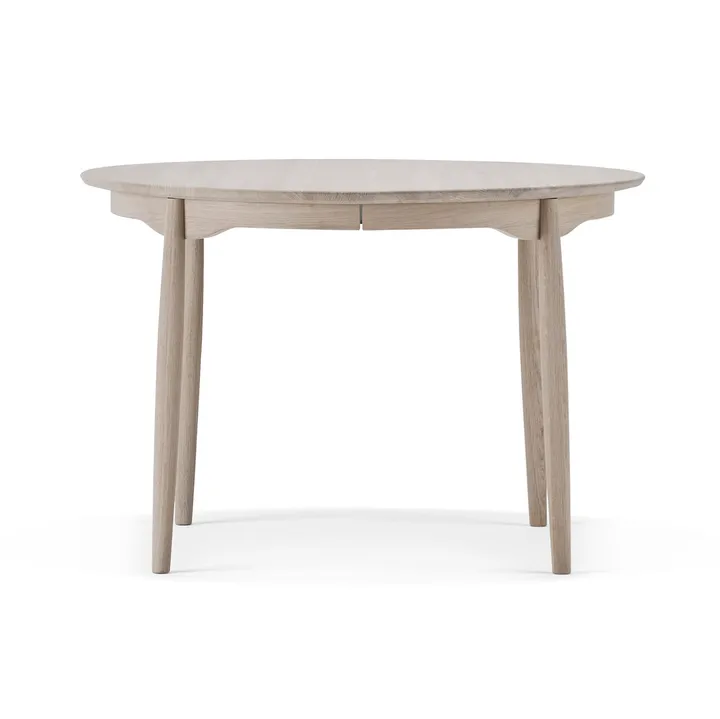 Carl jaettava ruokapöytä - Valkoöljytty tammi, Ø115 cm - Stolab