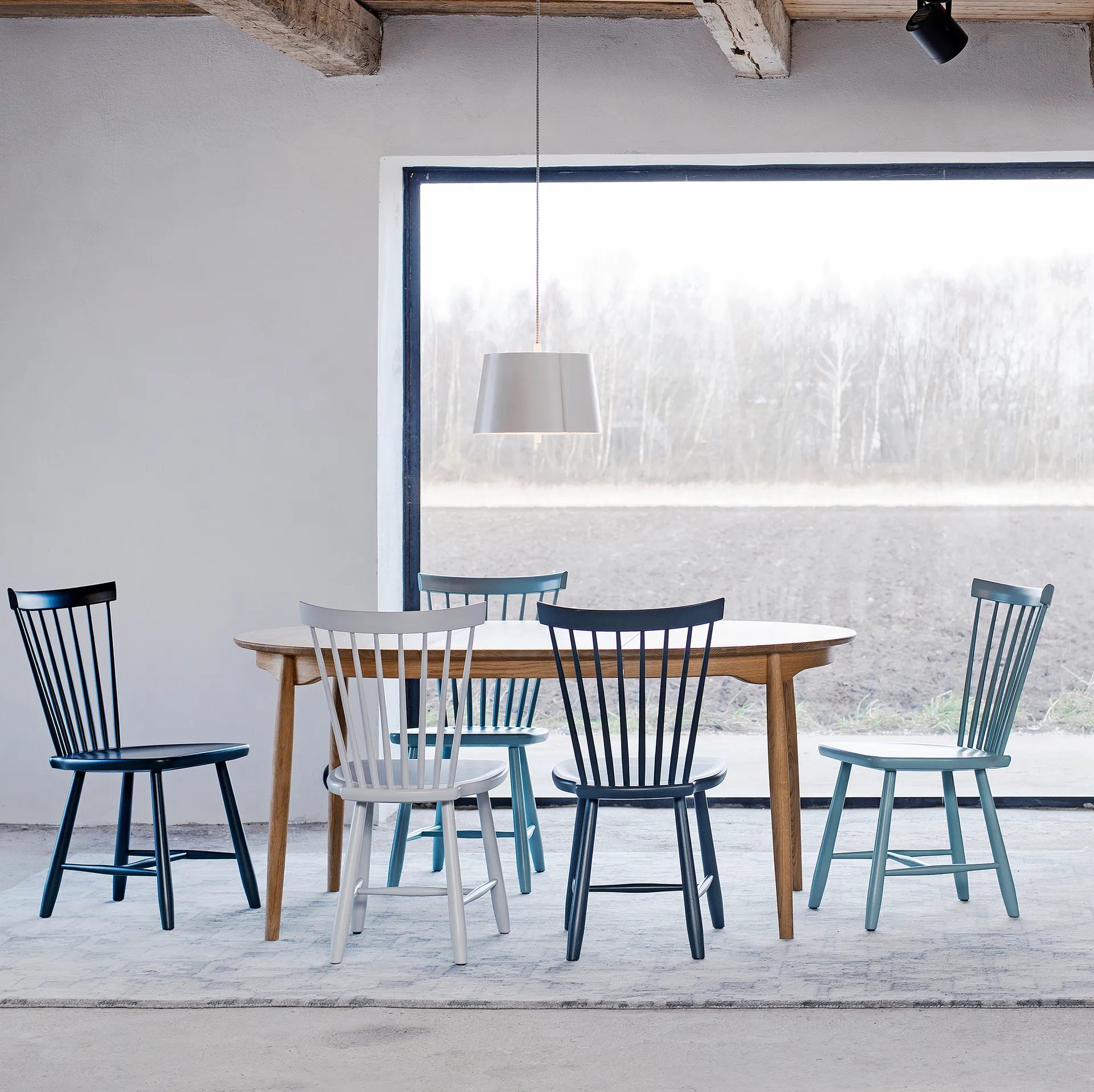 Carl ruokapöytä jaettava Ø 115 cm, Tammi luonnollinen öljy Stolab