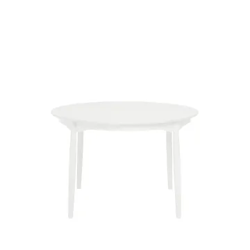 Carl ruokapöytä koivu - Valkoinen 21 peittävä, kiinteä levy - Stolab