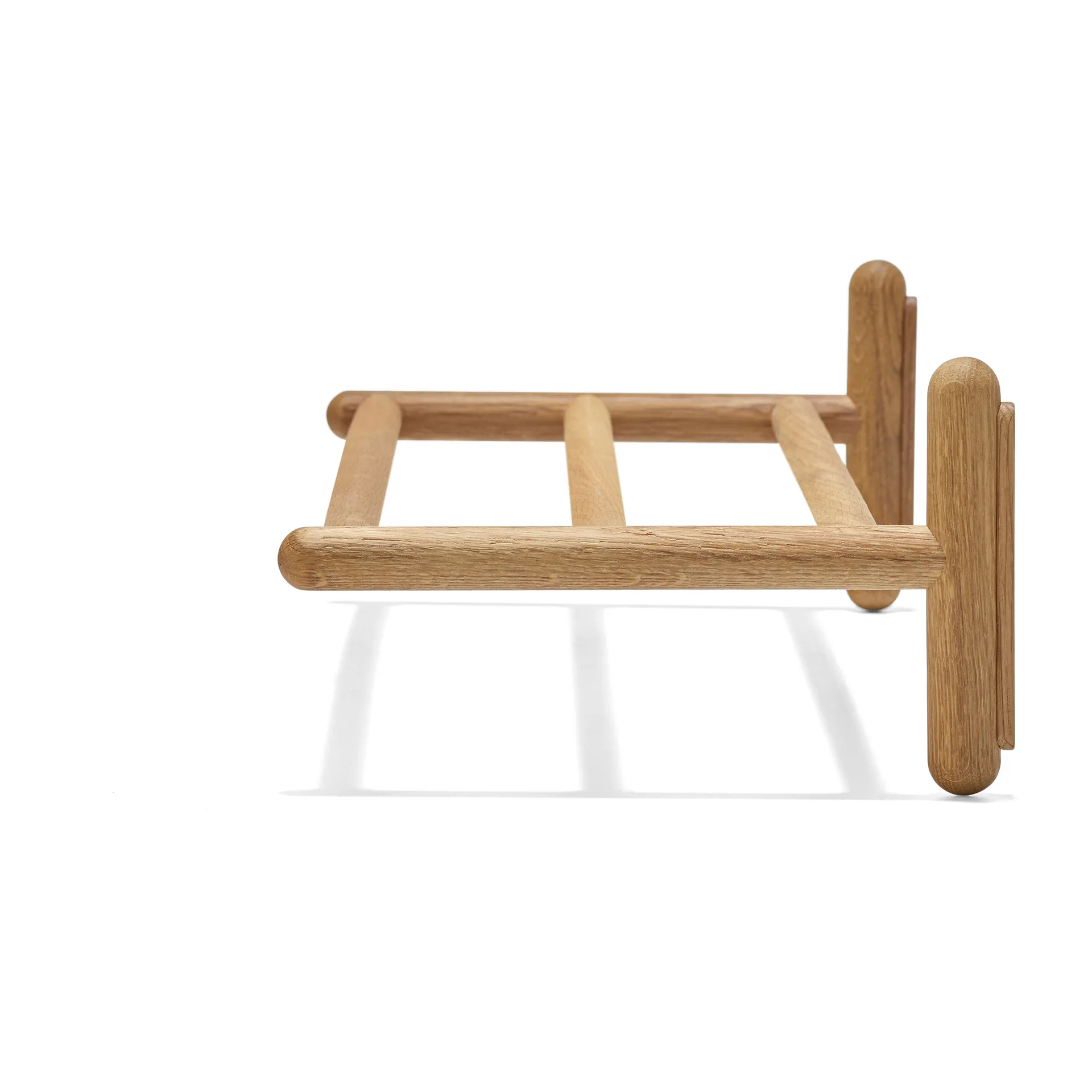 Miss Holly hattu-/kenkähylly 48 cm, Luonnollinen öljy Stolab