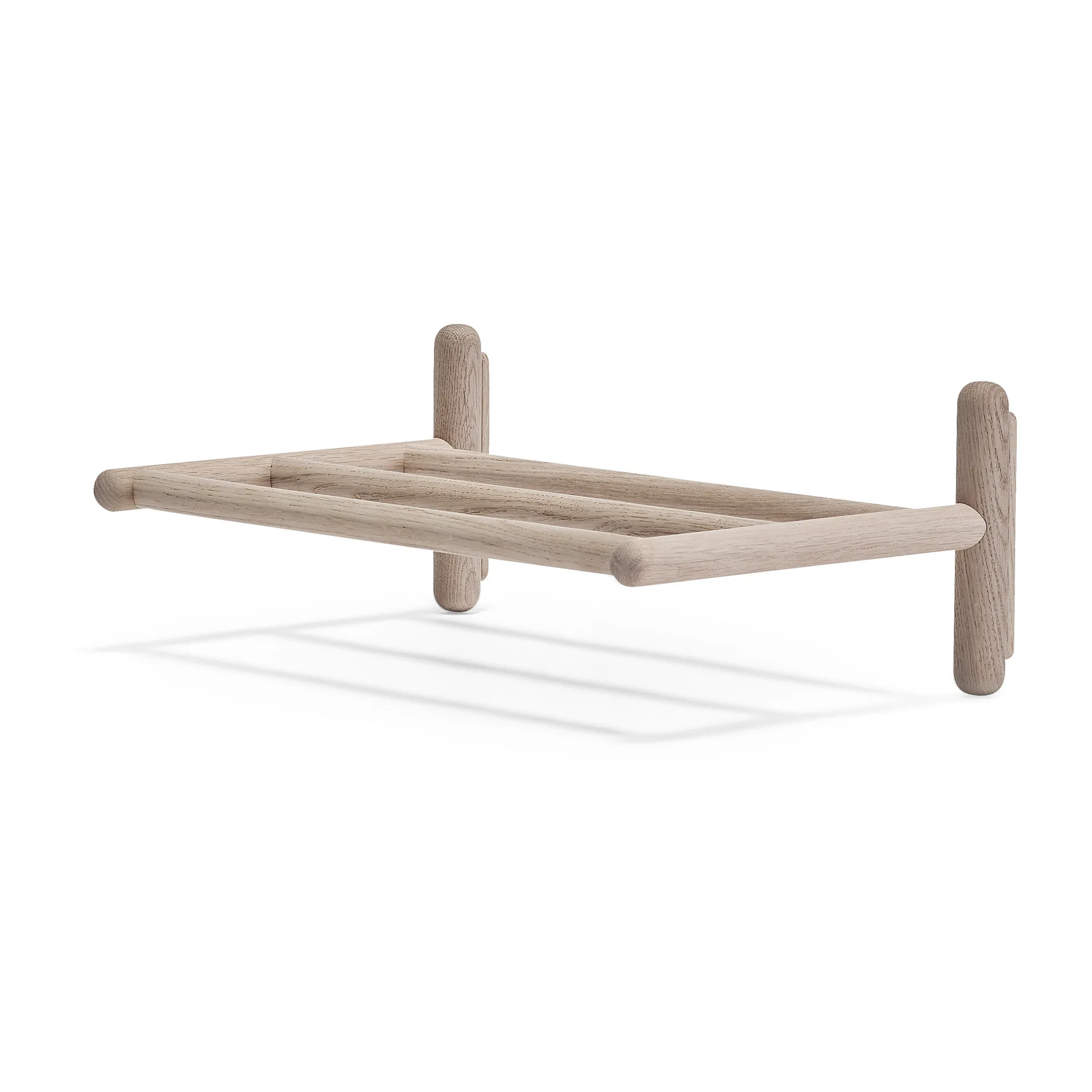 Miss Holly hattu-/kenkähylly 48 cm, Valkoöljy Stolab