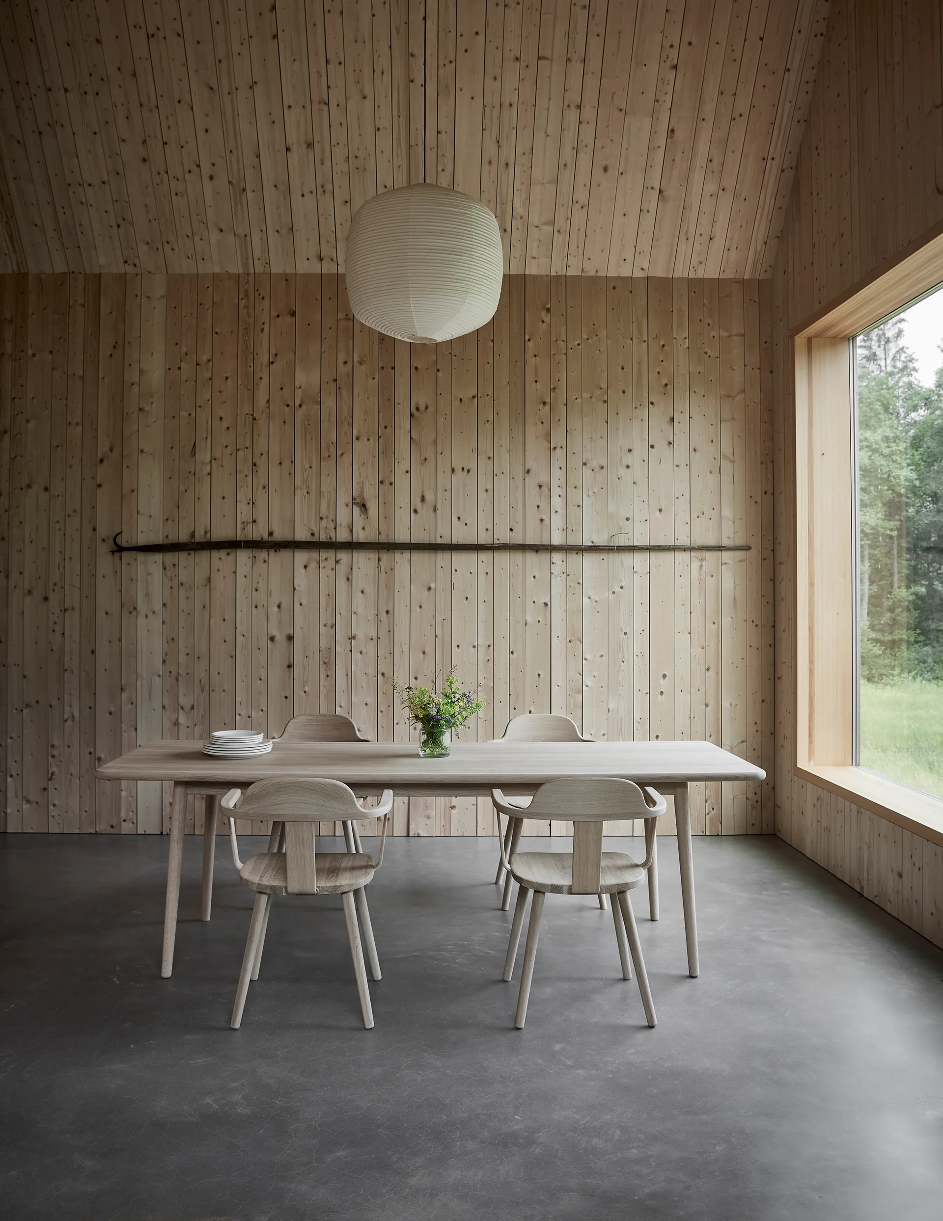 Miss Holly -pöytä 235 x 100 cm, Koivu valkoöljy Stolab