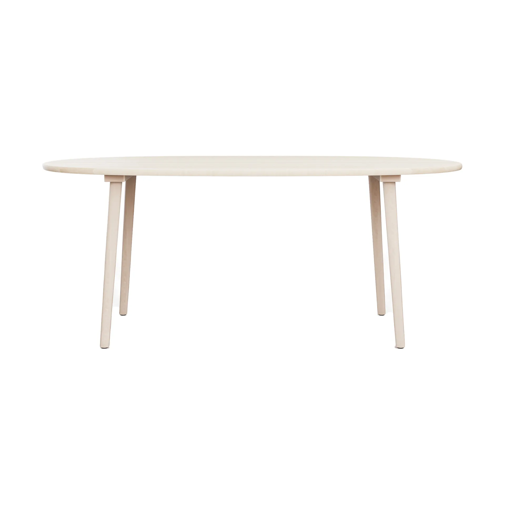 Miss Tailor -ruokapöytä, Koivu vaalea mattalakka, 180x90 cm Stolab